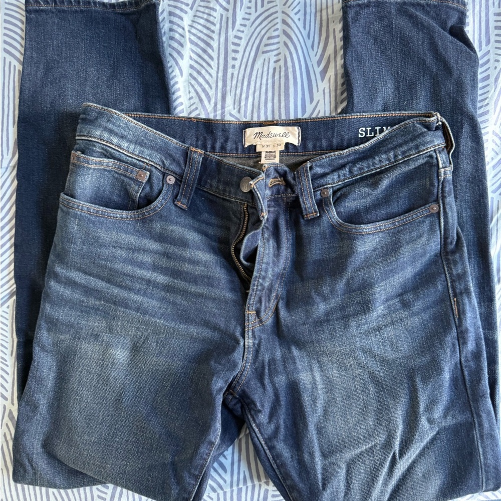 Men's Blue Slim Fit Jeans